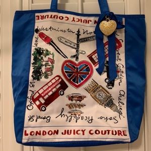 JUICY COUTURE - London Tote - one gem missing from heart (pictured)